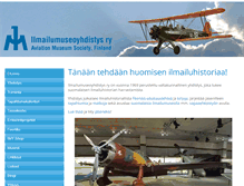 Tablet Screenshot of ilmailumuseoyhdistys.fi